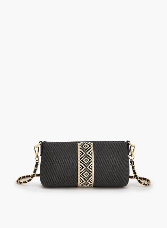 Le Confort Textured Crossbody Bag With Detachable Chain Strap
